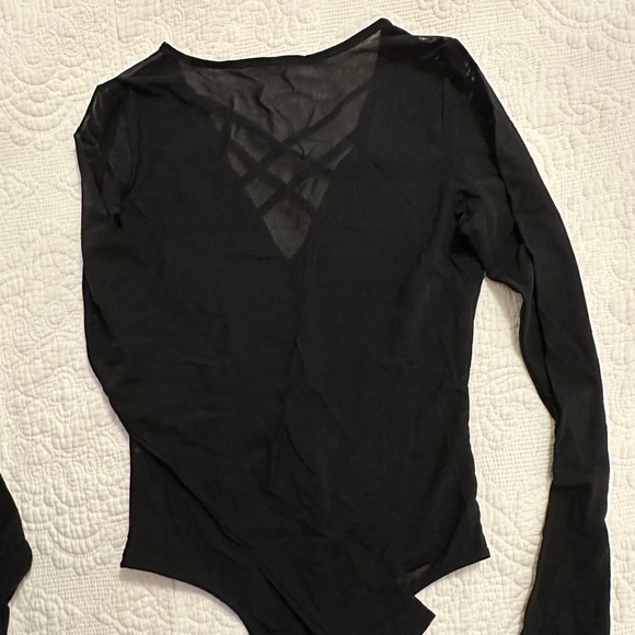 Mesh Long-sleeve Bodysuit - Picture 4 of 4